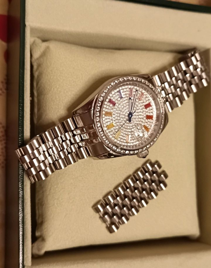 가이거 레인보우 스톤 시계--2