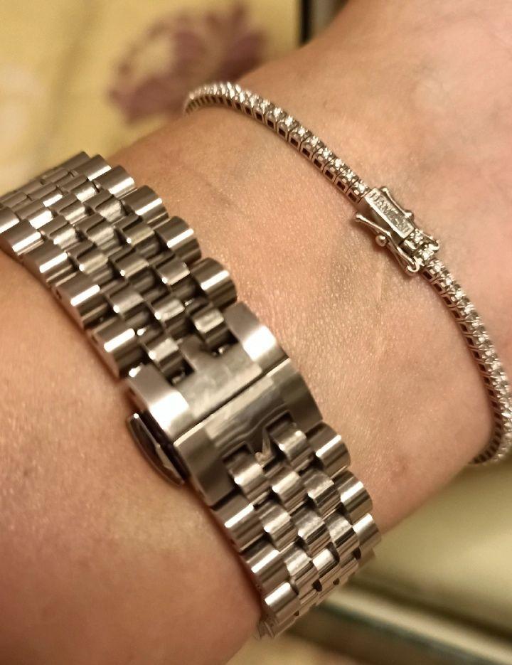 가이거 레인보우 스톤 시계--7