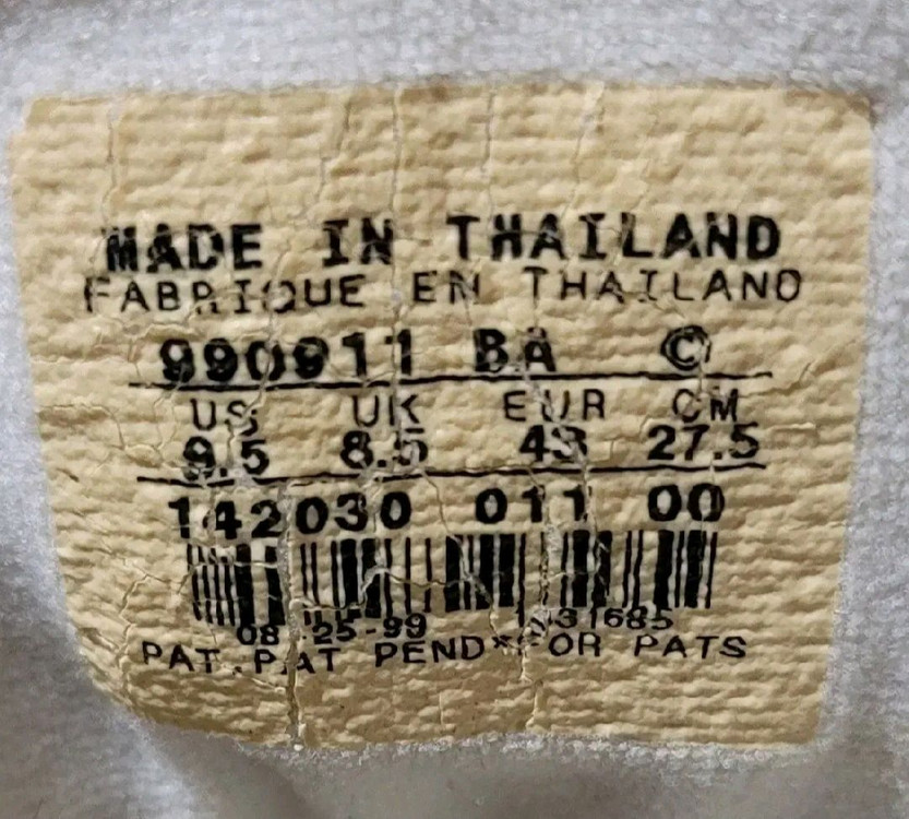 90s 레어 나이키 정품 허모사 99년 밀레니엄 275--7