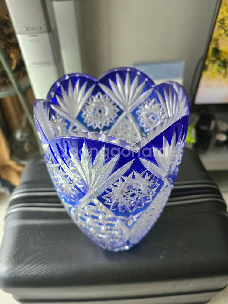 크리스탈 장식용 꽃병--2