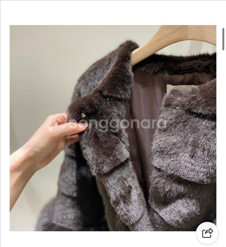 에코 밍크 퍼자켓(벨트포함)--3