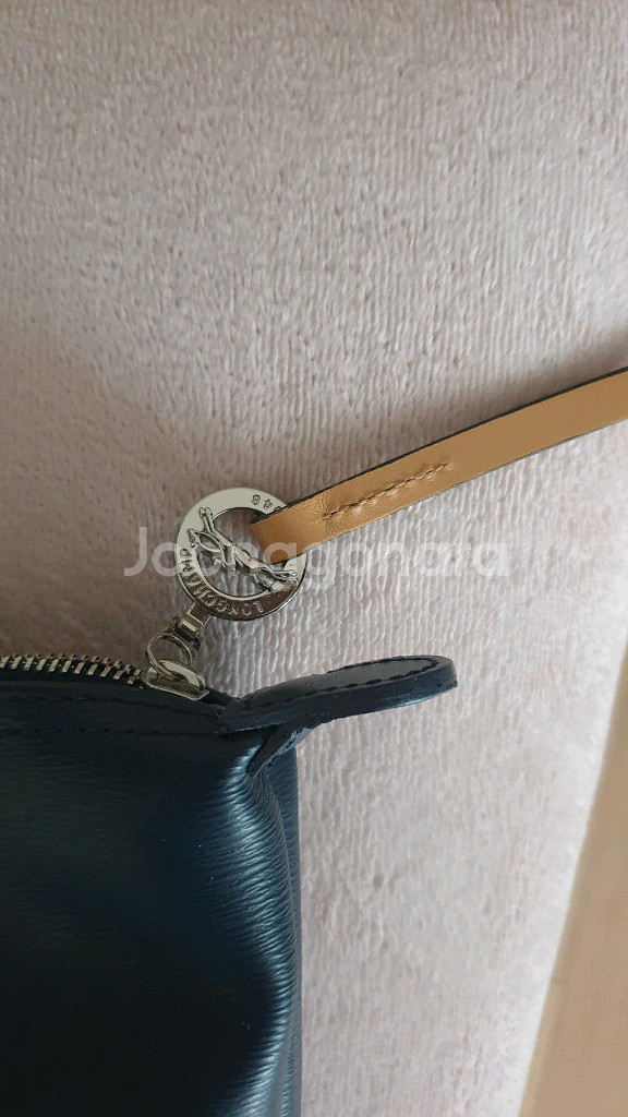 롱샴 르 플리아쥬 시티 M 토트백 네이비--3