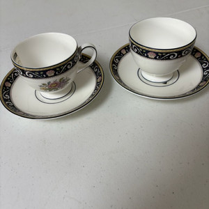 영국산 웨지우드 본차이나 빈티지 컵&소서 세트
