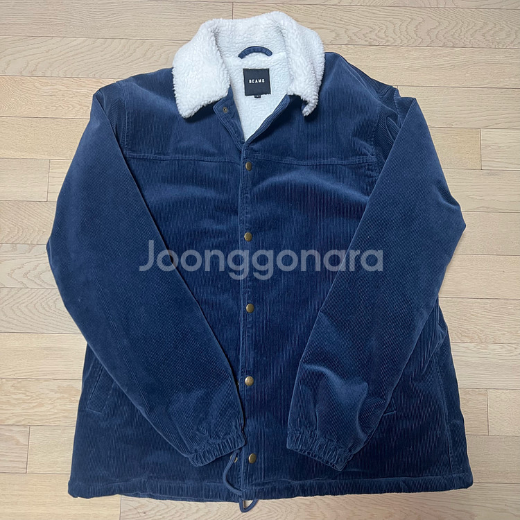 빔즈 코듀로이 보아 코치 양털 자켓 L (블루)--0