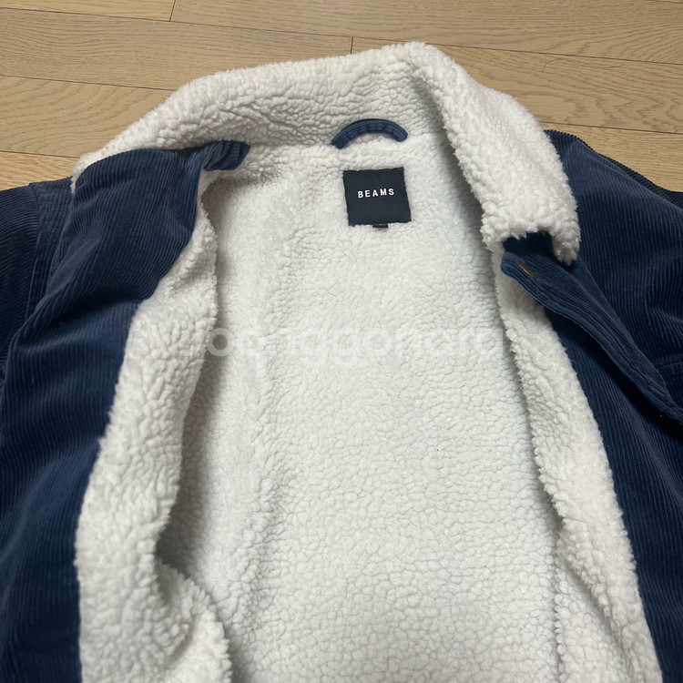 빔즈 코듀로이 보아 코치 양털 자켓 L (블루)--1