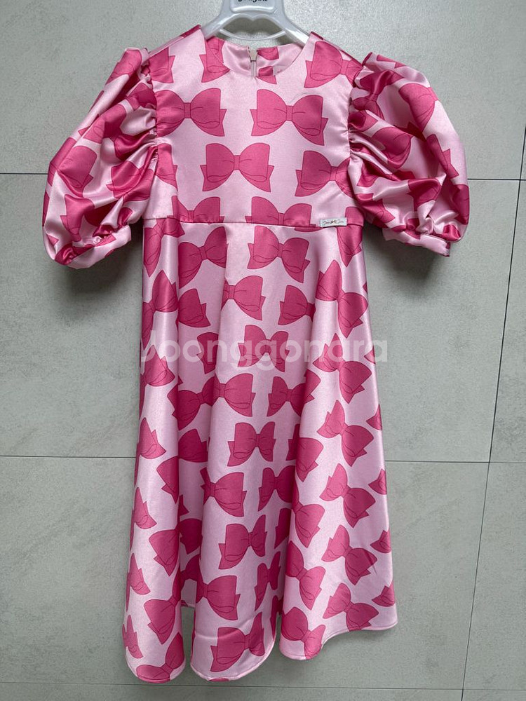 주주아뜰리에 리본 패턴 원피스--0