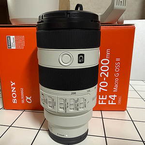 소니 FE 70-200mm F4 매크로 G OSS II 렌즈