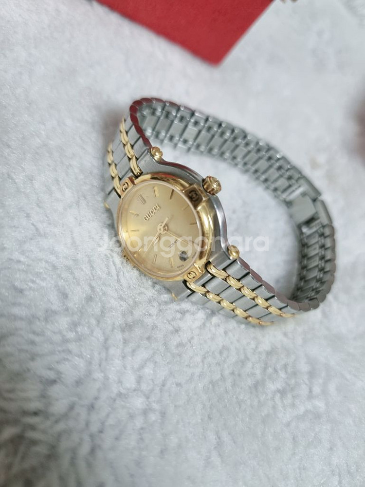구찌 정품 9000L 골드콤비 여성 명품시계 택포!--0
