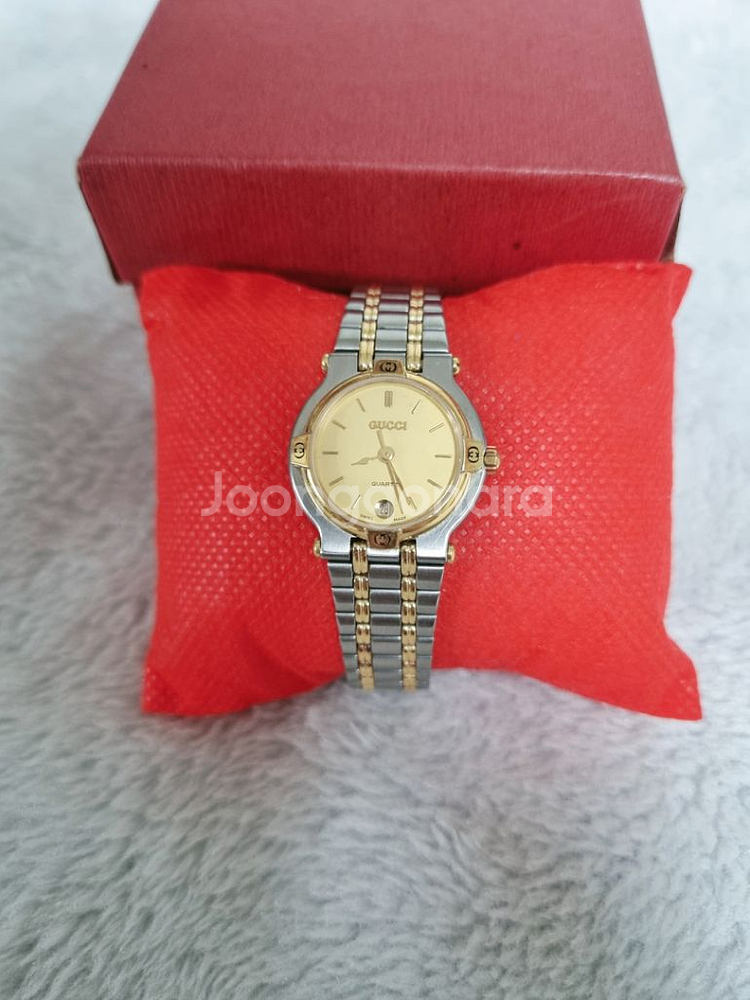 구찌 정품 9000L 골드콤비 여성 명품시계 택포!--3