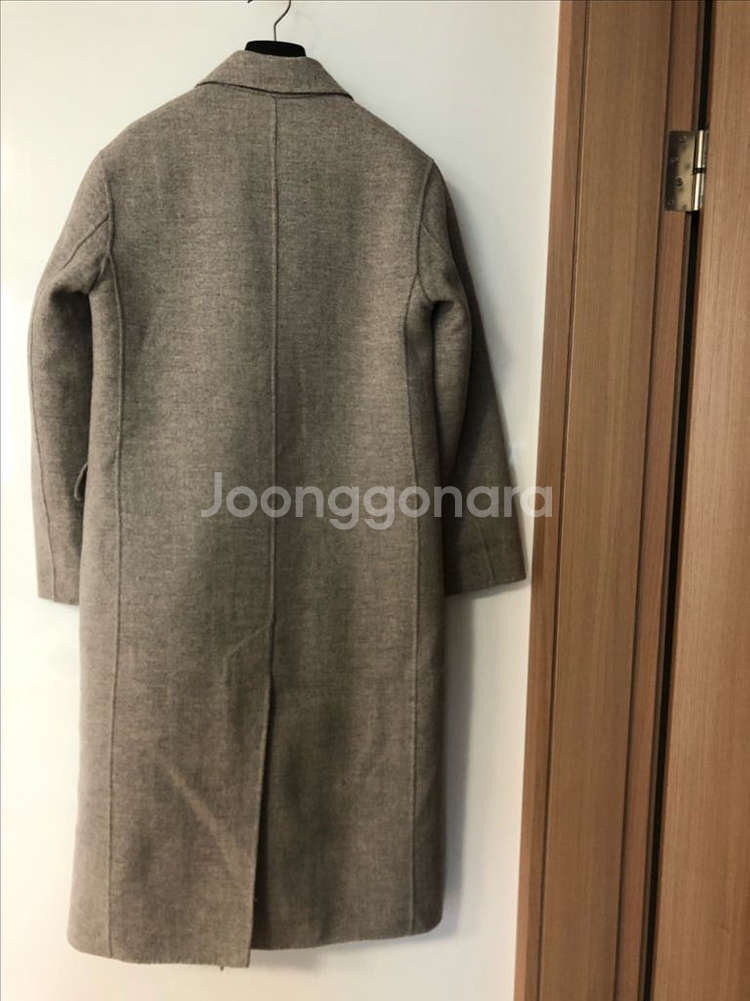 블러썸에이치컴퍼니 울100 롱 코트 블로썸 블라썸 그레이 더블 핸드메이드--7