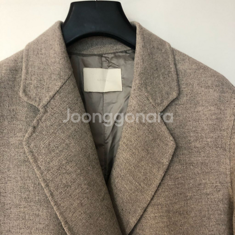 블러썸에이치컴퍼니 울100 롱 코트 블로썸 블라썸 그레이 더블 핸드메이드--8