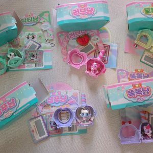 위시캣 피규어 5개 (샴푸냥 러브냥 똑똑냥 닥터냥 달달냥)