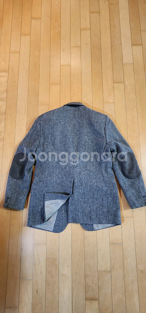 그레이 헤링본 트위드자켓 L--4