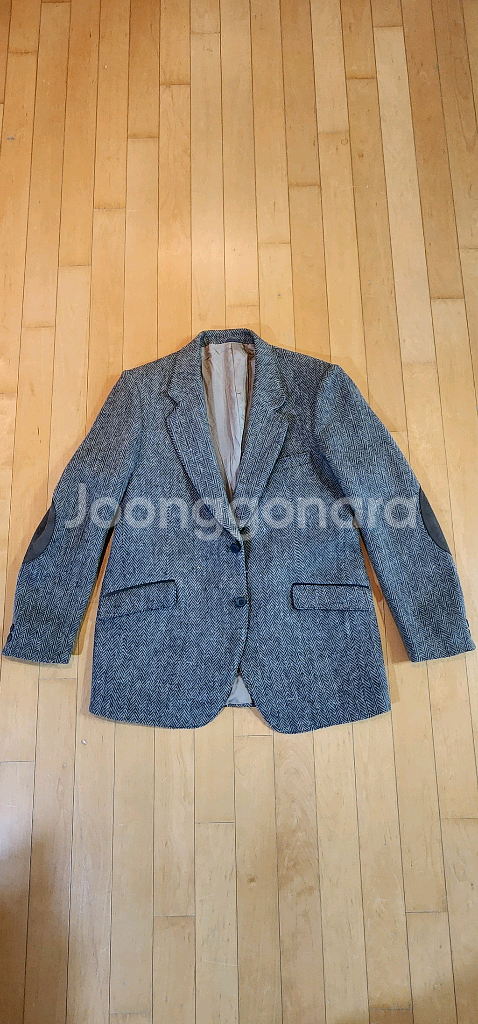 그레이 헤링본 트위드자켓 L--3