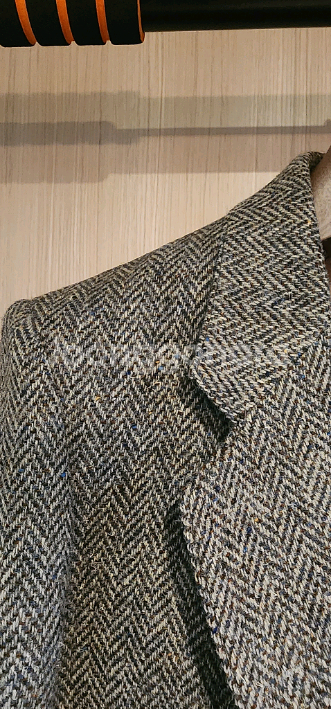 그레이 헤링본 트위드자켓 L--2