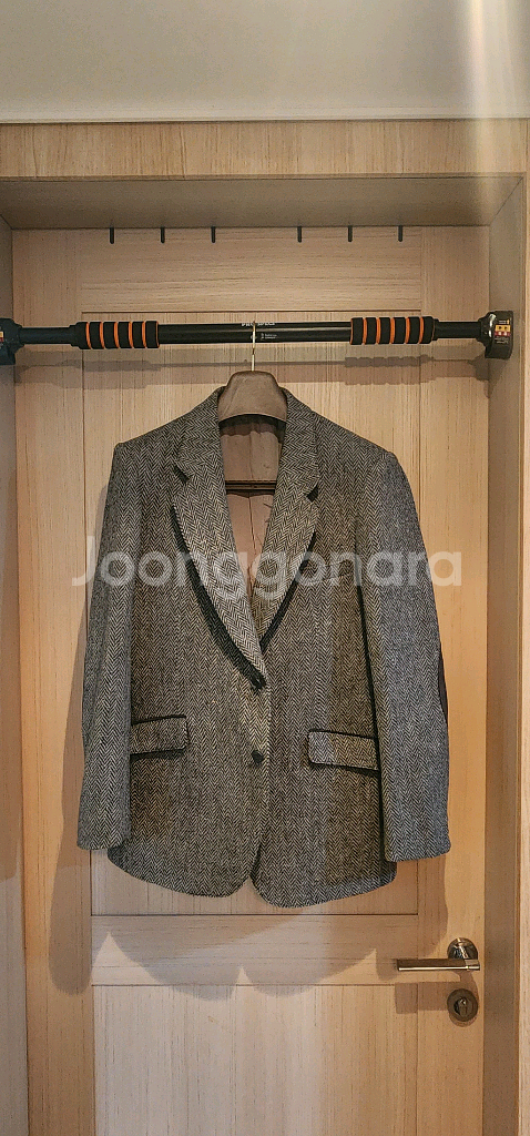 그레이 헤링본 트위드자켓 L--0