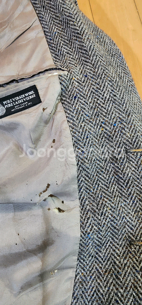 그레이 헤링본 트위드자켓 L--9