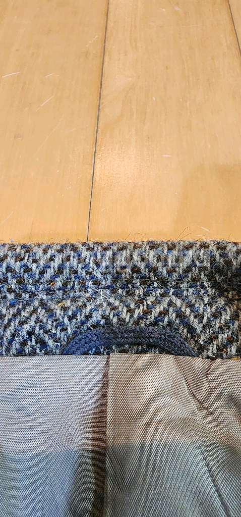 그레이 헤링본 트위드자켓 L--5