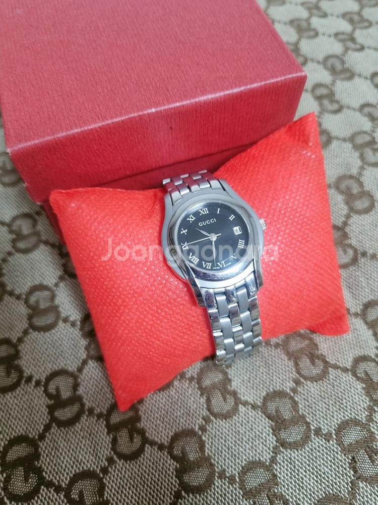 구찌 정품 5500L 블랙 써클 여성 명품시계 택포!!--2