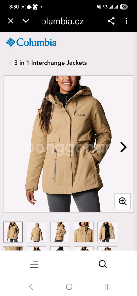 여성용 후드 바람막이 자켓--8