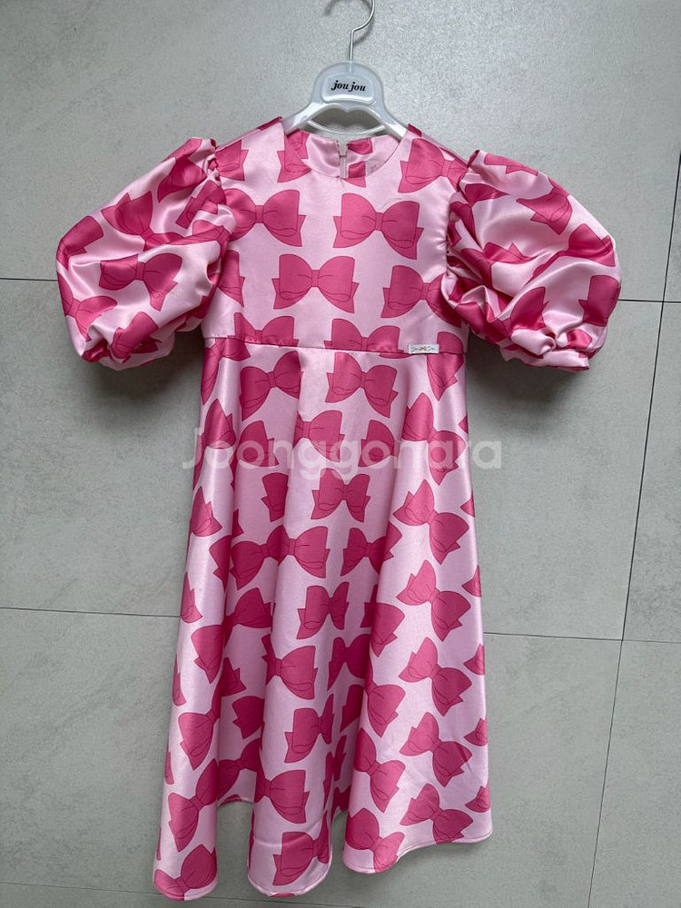 주주아뜰리에 리본 패턴 원피스--4