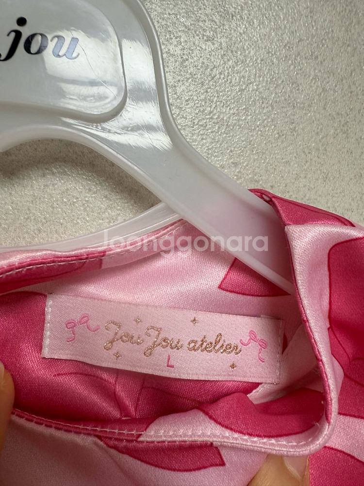 주주아뜰리에 리본 패턴 원피스--6