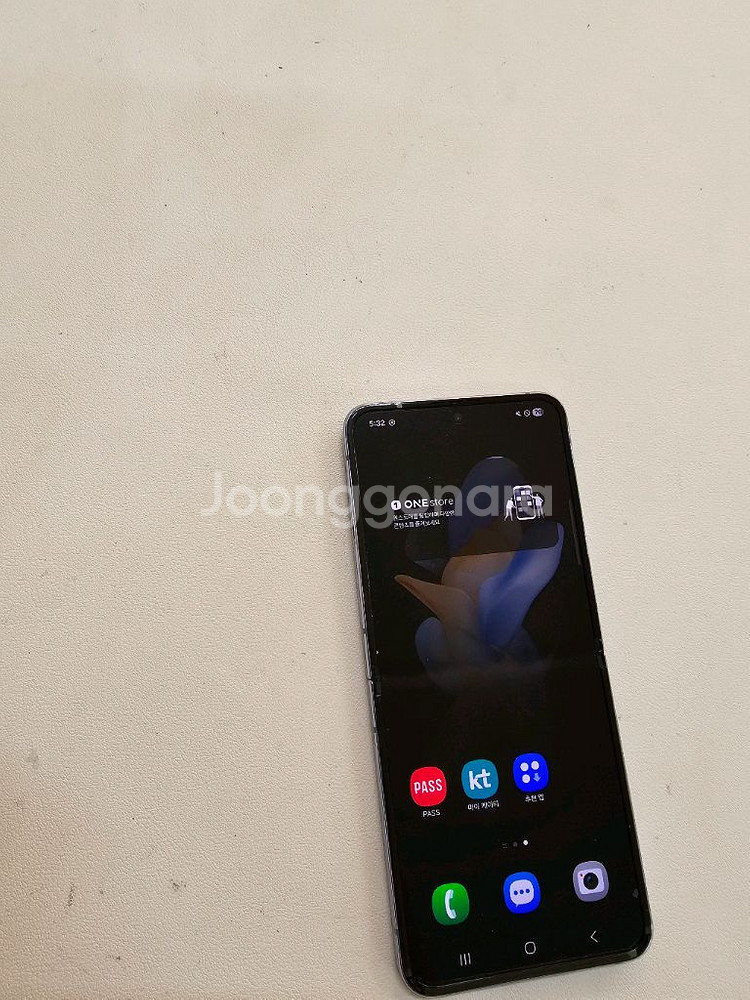 갤럭시 Z플립4 블루 센터판 256GB SS급--3