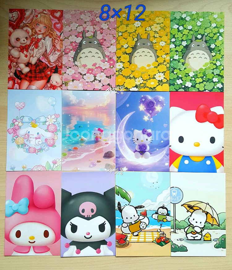 산리오 짱구 세일러문 포카대지 다꾸 인테리어사진--0