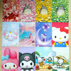 산리오 짱구 세일러문 포카대지 다꾸 인테리어사진