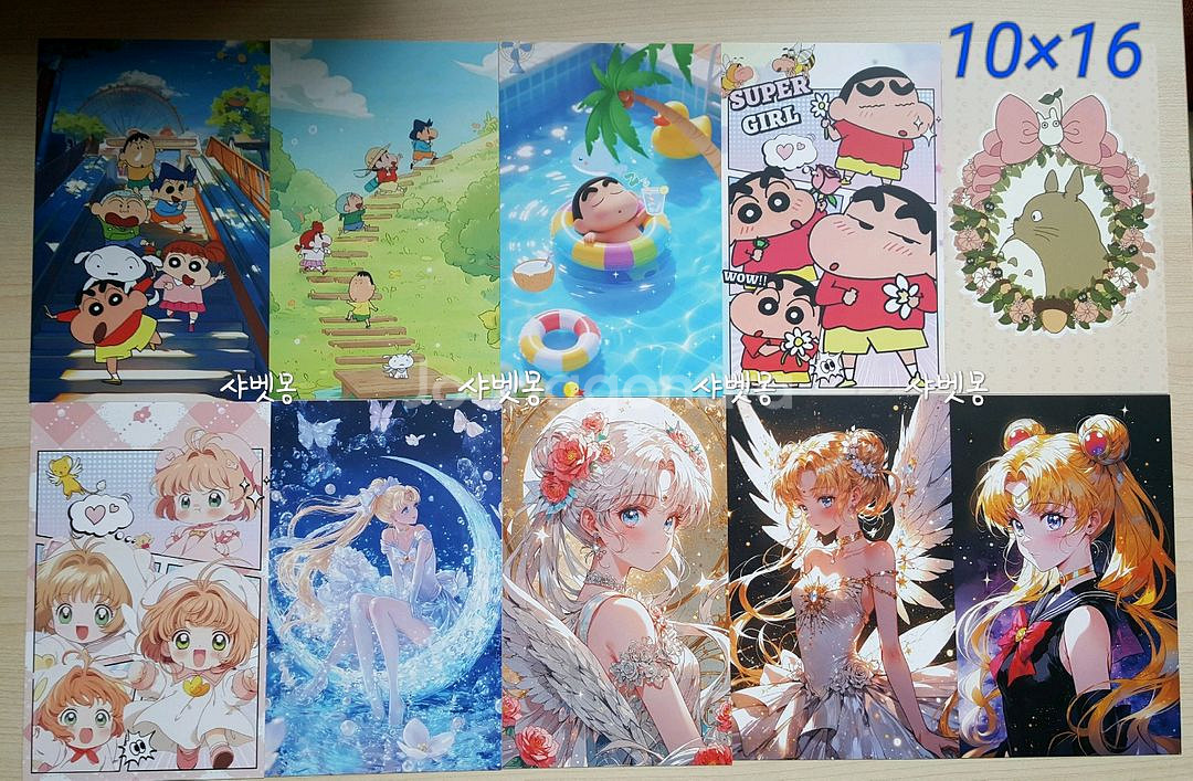 산리오 짱구 세일러문 포카대지 다꾸 인테리어사진--3