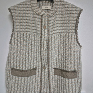 SYSTEM 시스템 트위드 베스트 조끼