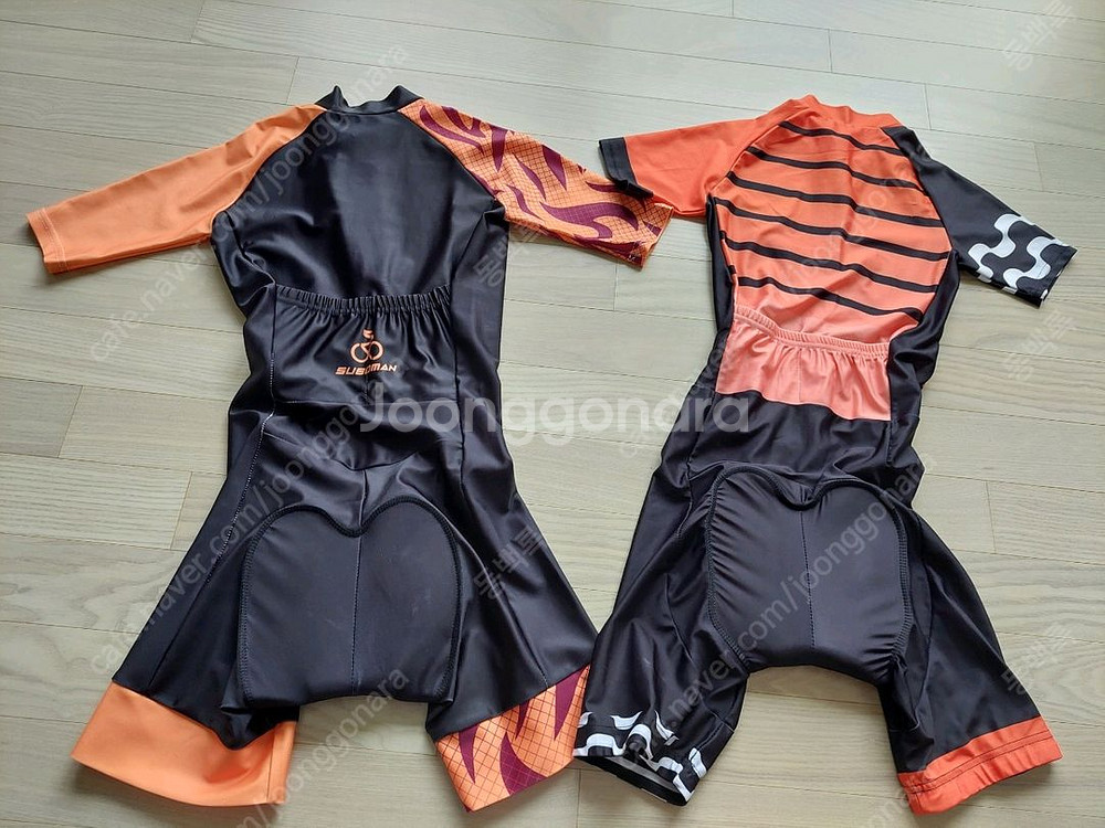 자전거의유 스킨슈트 반팔져지 패드바지 라이딩웨어--7