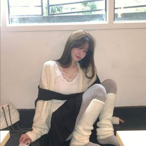 가디건+레그워머 SET 모도 모도샵 버니 부클 가디건 레그워머 이미지