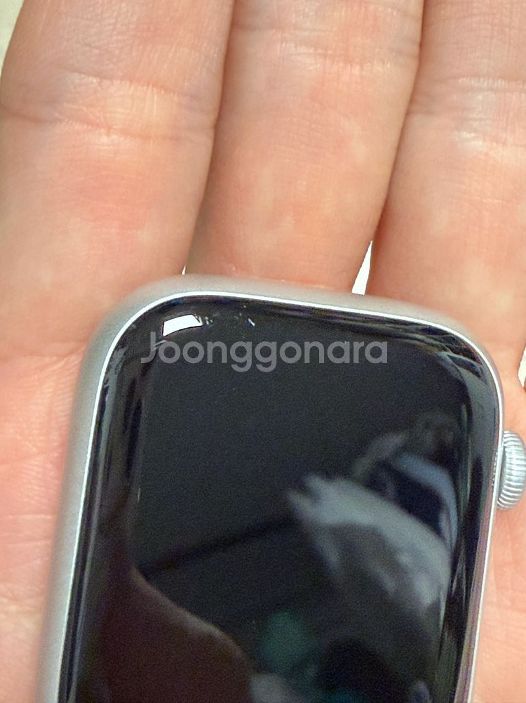 애플워치8 실버 알루미늄 45MM 셀룰러 화이트밴드--3