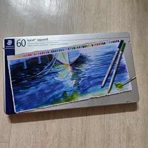 스테들러 수채색연필 125 60색 새제품