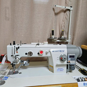 드림킹 dk-8288 상하송 자동사절 공업용 미싱기