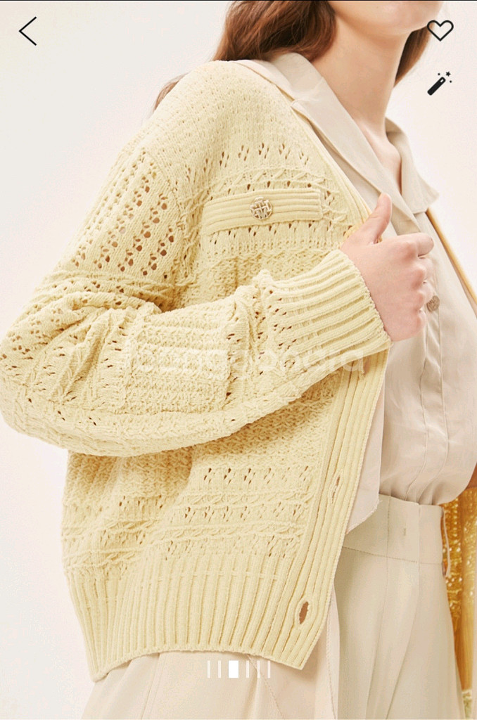 타임 벨벳 크로셰 가디건 (랑방,마인,타임,더캐시미어)--3