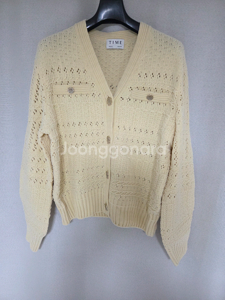 타임 벨벳 크로셰 가디건 (랑방,마인,타임,더캐시미어)--4