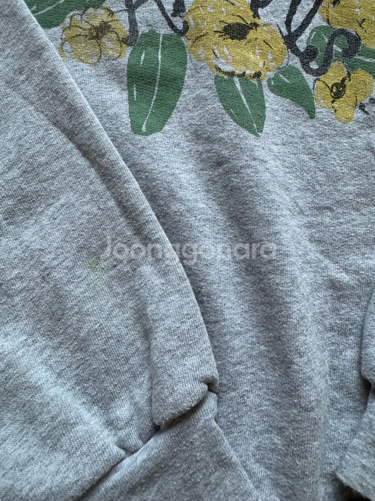 타오 플라워 프린트 맨투맨 10사이즈--2