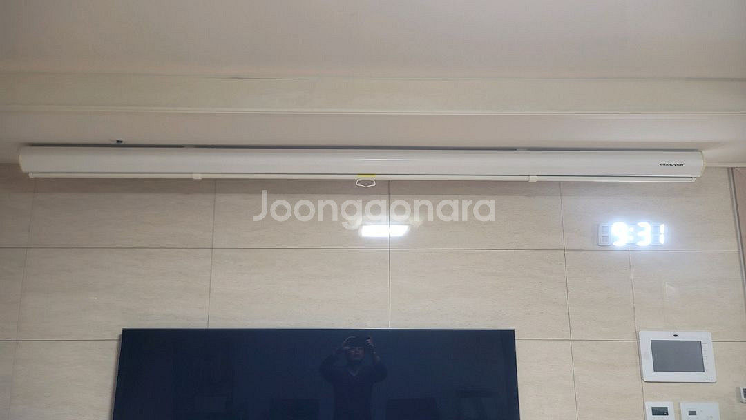 옵토마 HD50 프로젝터와 그랜드뷰 GSR-120H 120인치 스크린--4