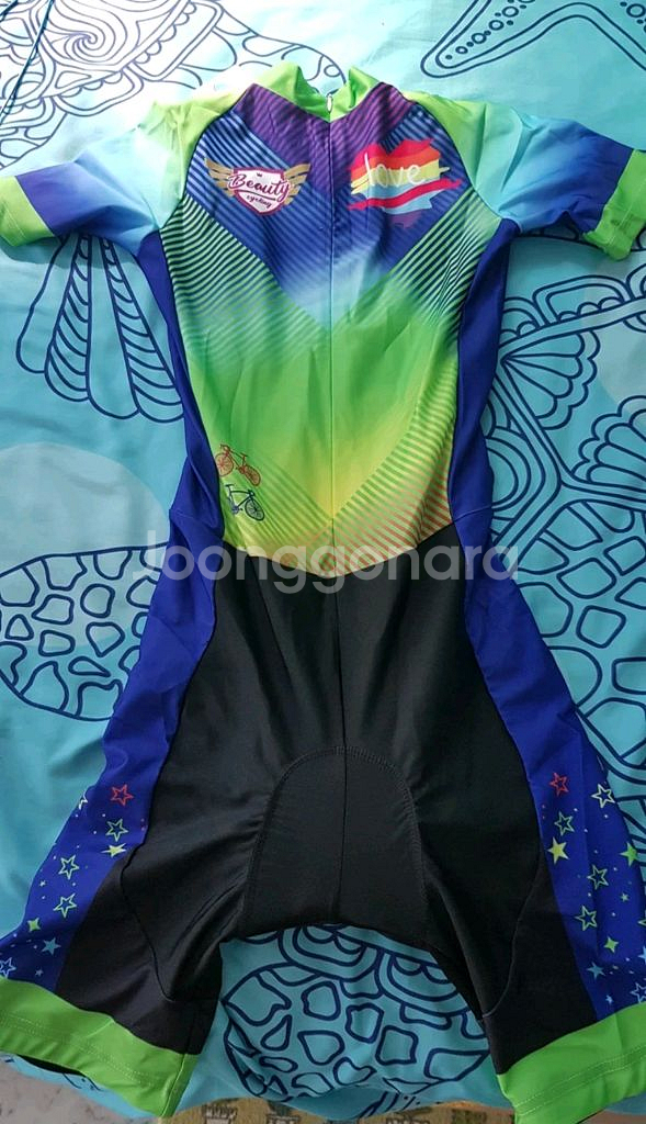 자전거의류 상의 스킨슈트 반팔져지 패드바지 긴팔져지 라이딩웨어 M--4