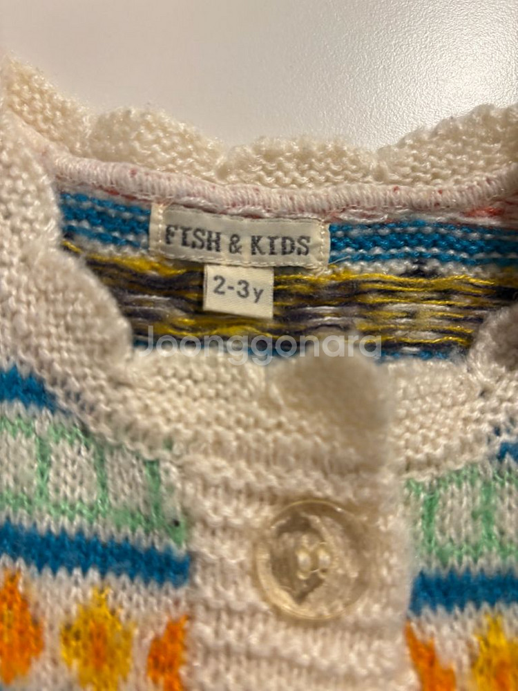 피쉬앤키즈 니트 베스트 2-3y--3