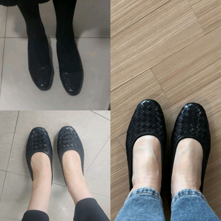 새상품) 가이거 파우제 위빙 플랫 단화 245--4