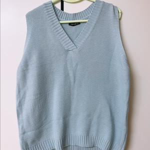 핫핑 소라색니트조끼 새상품