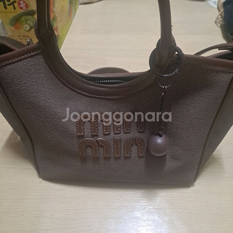 min min 여성 토트백/ 크로스백/ 갈색--0