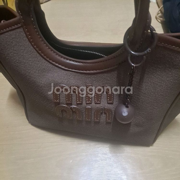 min min 여성 토트백/ 크로스백/ 갈색--3