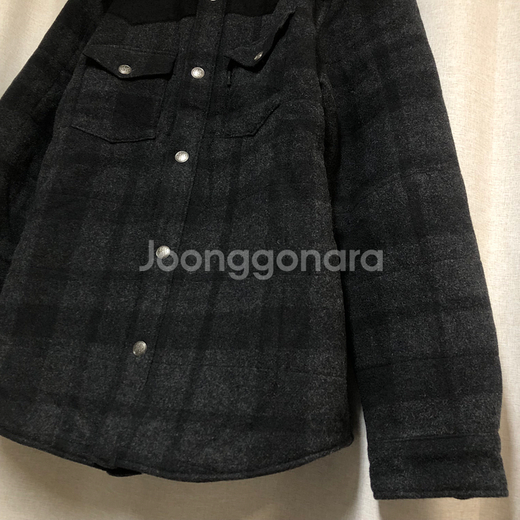 리바이스 울 체크 웨스턴 퀼팅 패딩 자켓 (L)--3