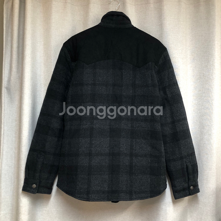 리바이스 울 체크 웨스턴 퀼팅 패딩 자켓 (L)--4