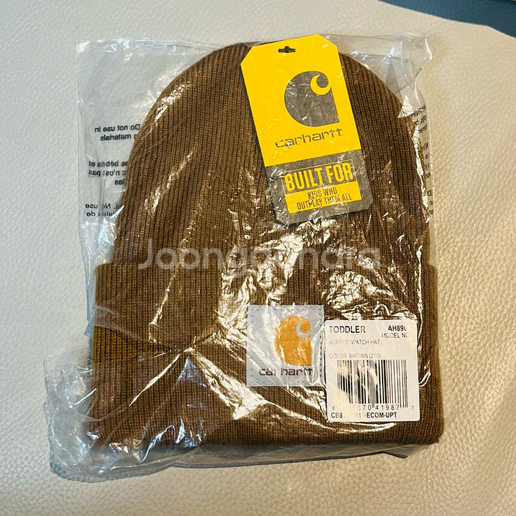 칼하트 비니 토들러사이즈 브라운--0