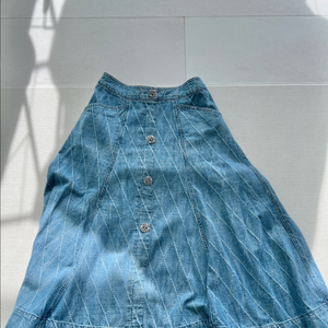 타임 청 스커트 타임 아가일 데님 청 스커트 2사이즈